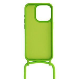 Strap silikoninis dėklas skirtas Apple iPhone 14 Pro design 1 žalios spalvos - Image 3