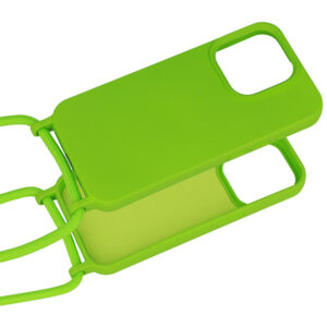 Strap silikoninis dėklas skirtas Apple iPhone 14 Pro design 1 žalios spalvos - Image 4