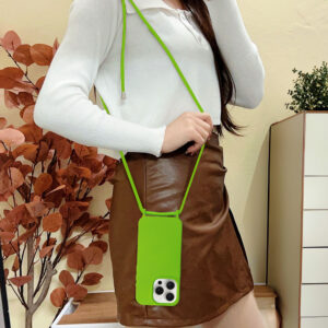 Strap silikoninis dėklas skirtas Apple iPhone 14 Pro design 1 žalios spalvos - Image 6