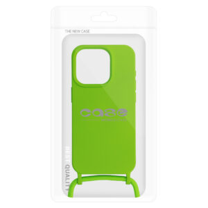 Strap silikoninis dėklas skirtas Apple iPhone 14 Pro design 1 žalios spalvos - Image 7