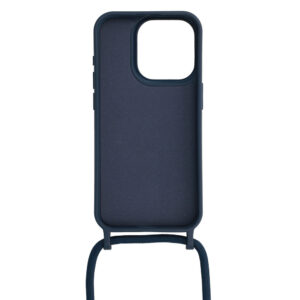 Strap silikoninis dėklas skirtas Apple iPhone 15 Plus design 1 mėlynos spalvos - Image 3