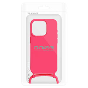 Strap silikoninis dėklas skirtas Apple iPhone 15 Plus design 1 rožinės spalvos - Image 7