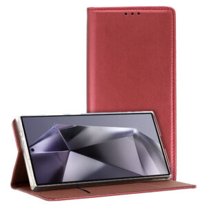 Smart Magneto dėklas skirtas Xiaomi Redmi Note 13 Pro 5G burgundy - Image 2