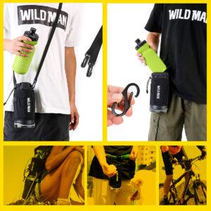 WILDMAN Bicycle bag R1 waterproof 1L for bottle black - Image 4