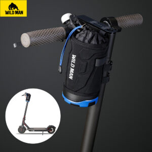 WILDMAN Bicycle bag R1 waterproof 1L for bottle black-red - Image 8