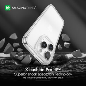 Amazing Thing Minimal dėklas telefonui 6.6FT IP156.7PMINCL Apple iPhone 15 Pro Max skaidrus - Image 8