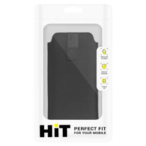 HIT maišelis telefonui (Dydis XXL) Samsung S23 Ultra/S22 Ultra/M33/M23/A14 5G/Xiaomi Redmi 12C design 2 juodos spalvos - Image 7