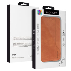 Wonder Prime dėklas skirtas Samsung Galaxy A54 5G rudos spalvos - Image 8