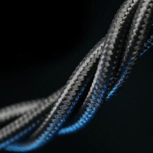 Blavec kabelis Raptor braided - USB į Lightning - 2A 3 metras (CRA-UL2BG30) juodos spalvos-pilkos spalvos - Image 6
