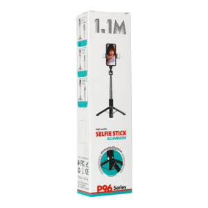 Asmenukių lazda - su atjungiamu bluetooth nuotoliniu valdymu, tripod and 2 LED lights - P96D-2 juodos spalvos - Image 5