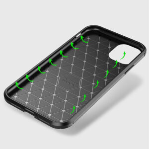 Vennus Carbon Elite dėklas skirtas Xiaomi Redmi Note 11 5G/Note 11S 5G/Poco M4 Pro 5G juodos spalvos - Image 4