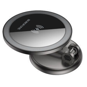 Borofone automobilinis laikiklis BH218 Star magnetic su induction charging to dashboard juodos spalvos - Image 4