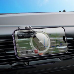 Borofone automobilinis laikiklis BH218 Star magnetic su induction charging to dashboard juodos spalvos - Image 9