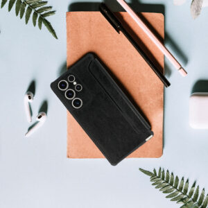 Razor Leather Book dėklas skirtas Xiaomi Redmi Note 13 4G juodos spalvos - Image 8