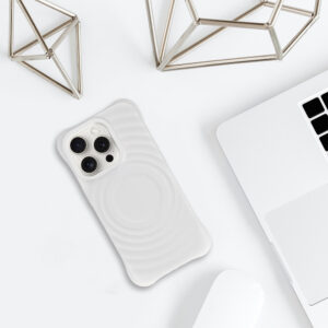 Tel Protect Wave Magsafe dėklas skirtas Apple iPhone 15 Pro Max baltos spalvos - Image 6