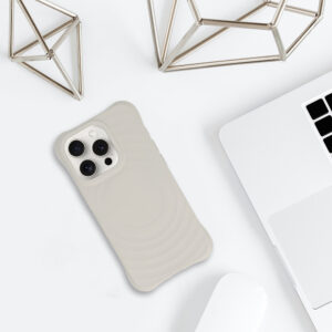 Tel Protect Wave Magsafe dėklas skirtas Apple iPhone 15 Pro Max pilkos spalvos - Image 6