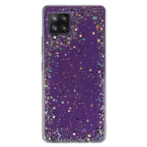 Brilliant skaidrus dėklas skirtas Samsung Galaxy A42 5G violetinės spalvos - Image 2
