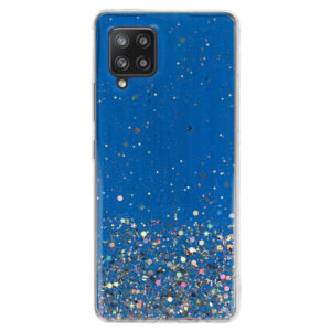 Brilliant skaidrus dėklas skirtas Samsung Galaxy A42 5G mėlynos spalvos - Image 2
