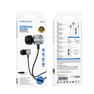 Borofone Ausinės BM93 Platinum su mikrofonu pilkos spalvos - Image 5