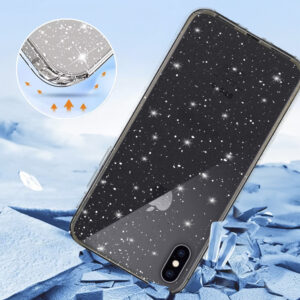 Crystal Glitter dėklas skirtas Apple iPhone X/XS (5,8") sidabro spalvos - Image 3