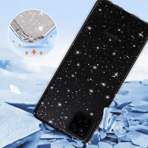 Crystal Glitter dėklas skirtas Samsung Galaxy A12 sidabro spalvos - Image 3