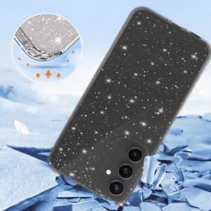 Crystal Glitter dėklas skirtas Samsung Galaxy S23 FE sidabro spalvos - Image 3