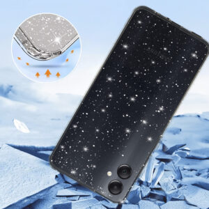 Crystal Glitter dėklas skirtas Samsung Galaxy A05 sidabro spalvos - Image 3