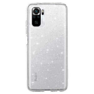 Crystal Glitter dėklas skirtas Xiaomi Redmi Note 10/Note 10S/Poco M5S sidabro spalvos - Image 2