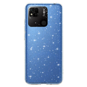 Crystal Glitter dėklas skirtas Xiaomi Redmi 10A sidabro spalvos - Image 2