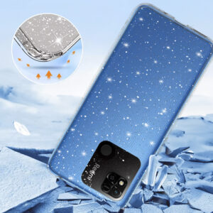 Crystal Glitter dėklas skirtas Xiaomi Redmi 10A sidabro spalvos - Image 3