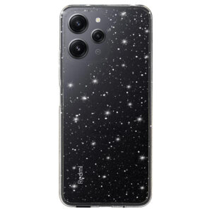 Crystal Glitter dėklas skirtas Xiaomi Redmi 12 sidabro spalvos - Image 2