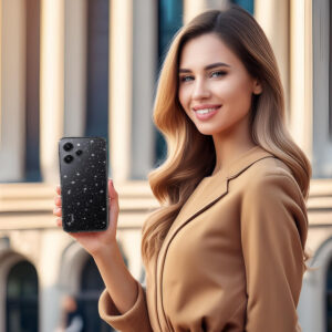 Crystal Glitter dėklas skirtas Xiaomi Redmi 12 sidabro spalvos - Image 4