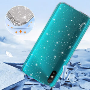 Crystal Glitter Case do Xiaomi Redmi 9A sidabro spalvos - Image 3