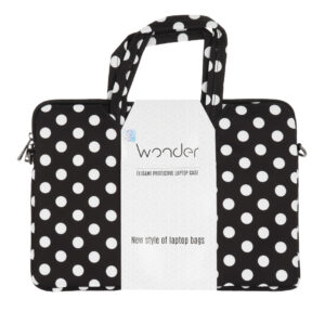 Wonder nešiojamo kompiuterio krepšys 13-14 colių black polka-dot - Image 6