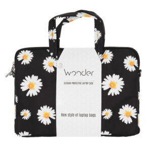 Wonder nešiojamo kompiuterio krepšys 15-16 colių black daisies - Image 6