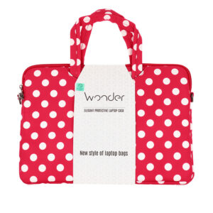 Wonder nešiojamo kompiuterio krepšys 17 colių red polka-dot - Image 6