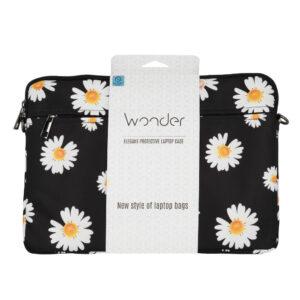 Wonder nešiojamo kompiuterio dėklas 15-16 colių black daisies - Image 6