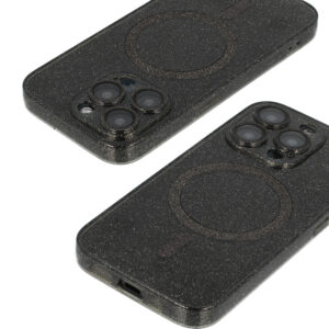 Glitter Magsafe dėklas skirtas Samsung Galaxy S24 Ultra black skaidrus - Image 4