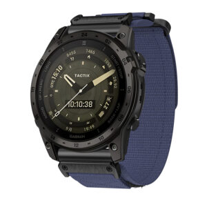 Nylon apyrankė skirta Garmin 26mm design 1 mėlynos spalvos - Image 3