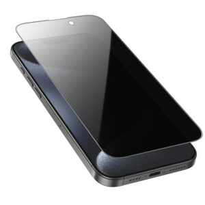 Borofone Apsauginis stiklas BF7 Diamond Armor Full Screen Anti-spy skirtas Apple iPhone 16 Pro Max - 10 vnt - Image 4