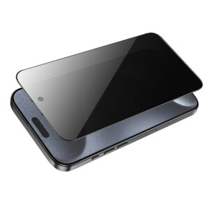 Borofone Apsauginis stiklas BF7 Diamond Armor Full Screen Anti-spy skirtas Apple iPhone 16 Pro Max - 10 vnt - Image 5