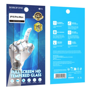 Borofone Apsauginis stiklas BF6 Diamond Armor Full Screen HD skirtas Apple iPhone 16 Pro Max - 10 vnt - Image 9
