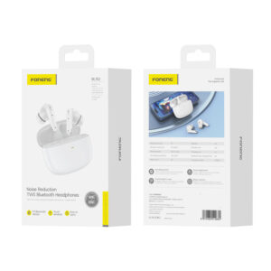 Foneng Bluetooth Ausinės TWS BL152 ANC+ENC su triukšmo slopinimu baltos spalvos - Image 7