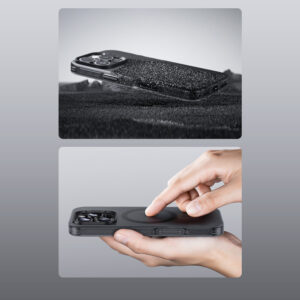 Benks Magnetic Lucid Armor dėklas (0066) Apple iPhone 16 Pro Max pilkos spalvos - Image 4