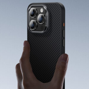 Benks Magnetic Armor Pro Kevlar dėklas Metal Frame 600D Apple iPhone 16 Plus juodos spalvos - Image 8