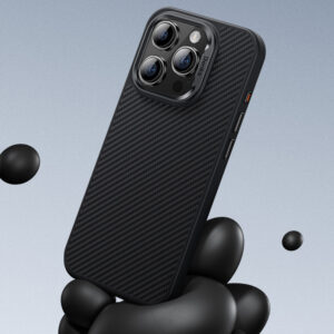 Benks Magnetic Armor Pro Kevlar dėklas Metal Frame 600D Apple iPhone 16 Plus juodos spalvos - Image 9