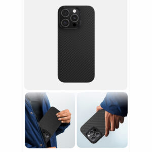 Benks Magnetic Armor Air Kevlar dėklas PC Frame 600D Apple iPhone 16 Plus juodos spalvos - Image 5