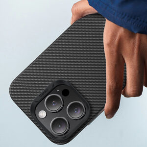 Benks Magnetic Armor Air Kevlar dėklas PC Frame 600D Apple iPhone 16 juodos spalvos - Image 8