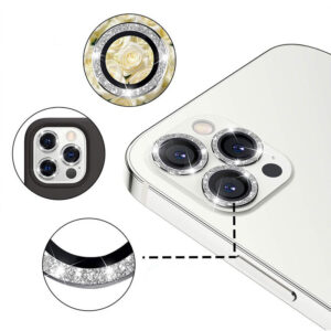 Apsauginis stiklas HARD DIAMOND skirtas kamerai (lešiui) Apple iPhone 16 Pro/16 Pro Max grey (3 vnt) - Image 4