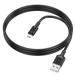 Borofone Kabelis BX111 Feliz - USB į Micro USB - 2,4A 1 metras juodos spalvos - Image 3